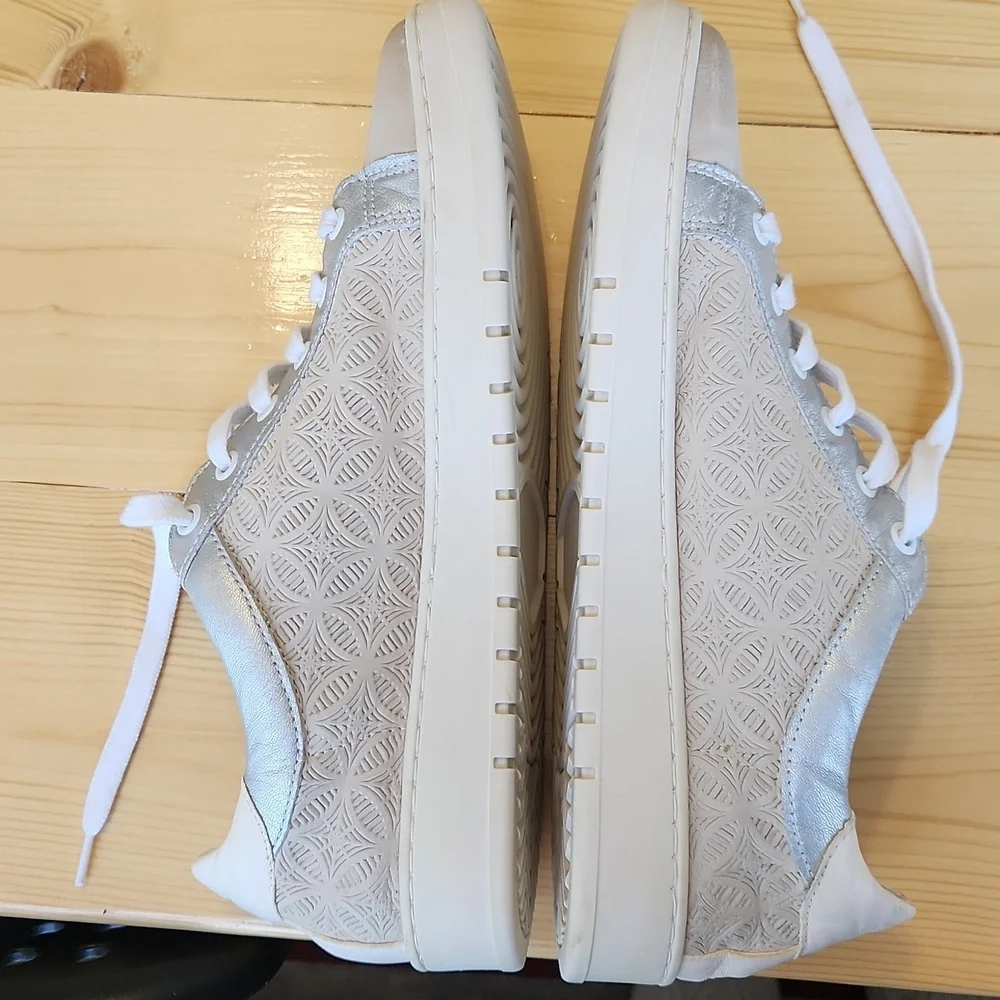 Miz Mooz Jane & Courtney Lace-Up Sneakers CJ Linen/Pewter EU 41 US 10